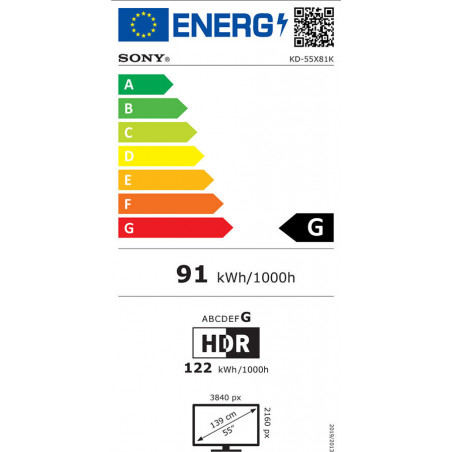 Télévision SONY KD55X81KAEP