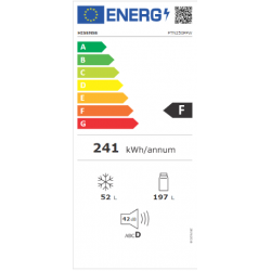 Réfrigérateur congélateur HISENSE FTN250FFW