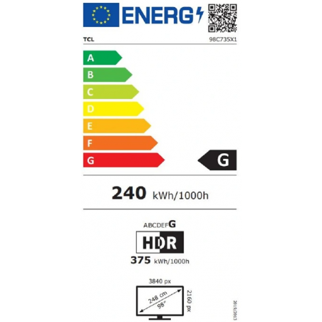 Télévision TCL 98C735