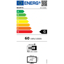 Télévision SONY KD43X89KPAEP