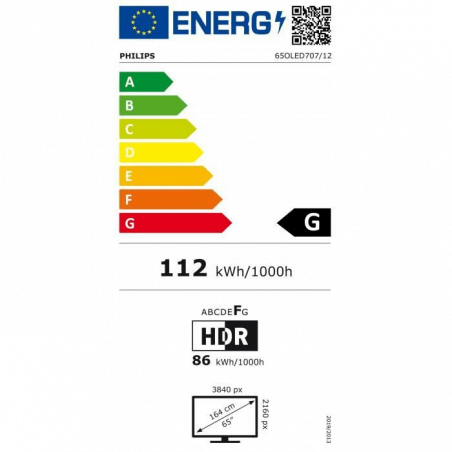 Télévision PHILIPS 65OLED707/12