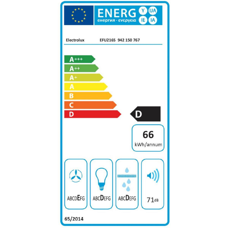 Hotte ELECTROLUX EFU216S