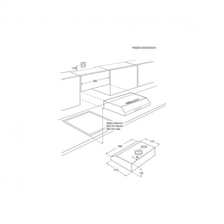 Hotte ELECTROLUX EFU216S