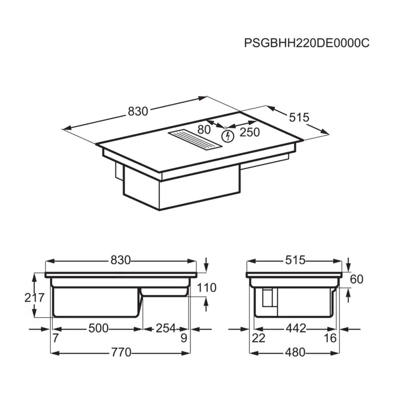 Plaque de cuisson AEG CCE84779CB