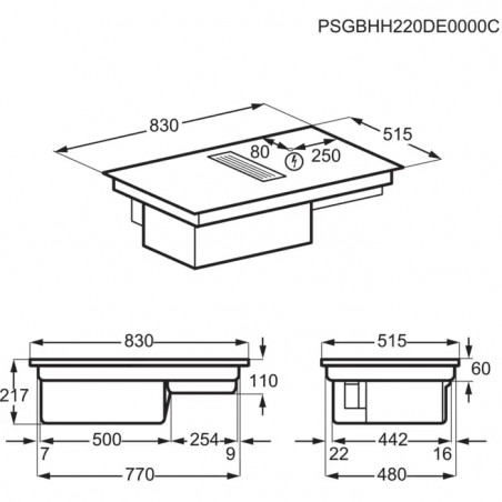 Plaque de cuisson AEG CCE84779CB