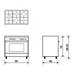 Cuisinière GLEM GX960CVIX