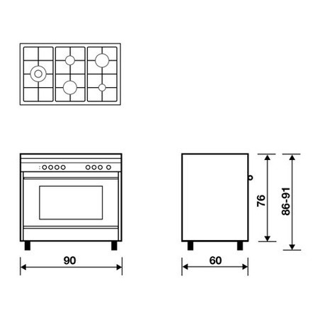 Cuisinière GLEM GX960CVIX