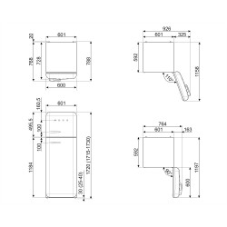 Réfrigérateur congélateur SMEG FAB30LRD5