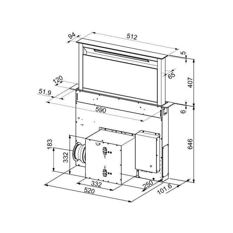 Hotte AIRLUX AHV659BK