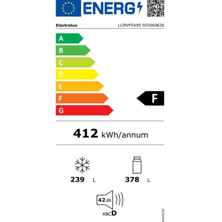 Réfrigérateur congélateur ELECTROLUX LLI9VF54X0