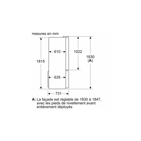 Réfrigérateur congélateur BOSCH KFN96APEA