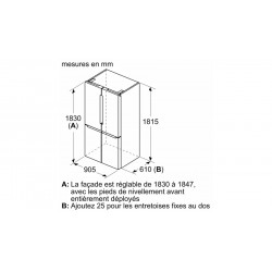 Réfrigérateur congélateur BOSCH KFN96APEA