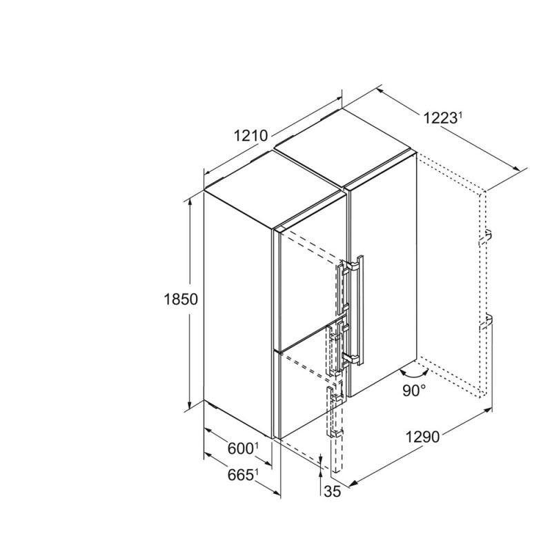 Réfrigérateur congélateur LIEBHERR SBSES8496-21