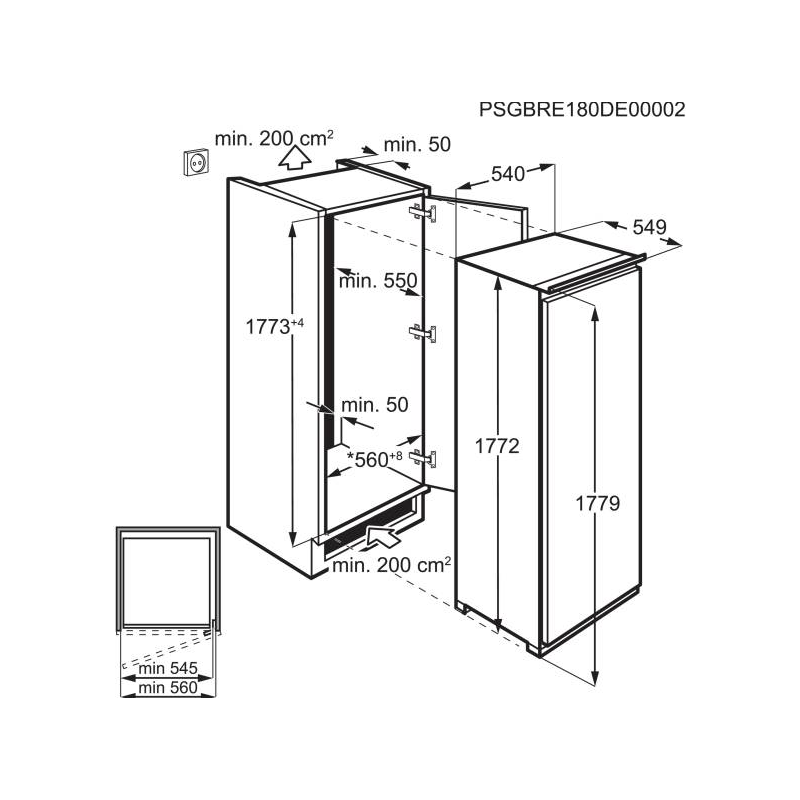 Réfrigérateur congélateur AEG SFE818E1DS