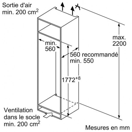 Réfrigérateur Une Porte BOSCH KIL82VSF0