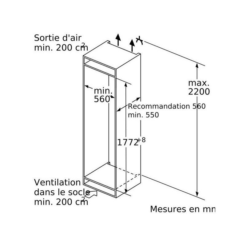 Réfrigérateur Une Porte SIEMENS KI82LADF0