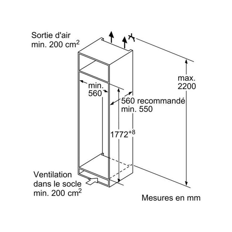 Réfrigérateur Une Porte NEFF KI2822SF0