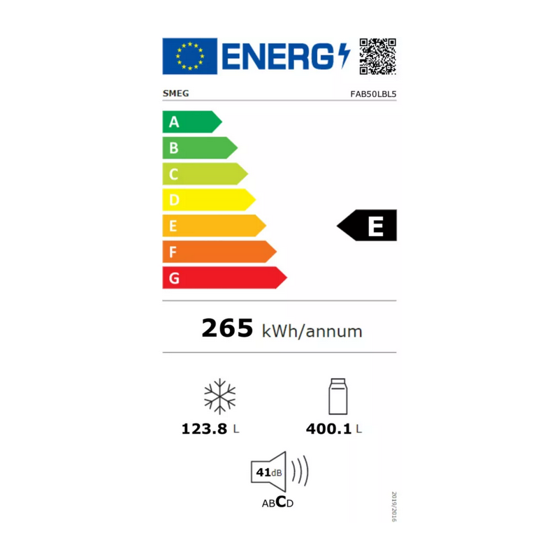 Réfrigérateur congélateur SMEG FAB50LBL5