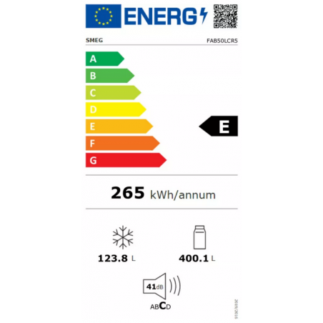 Réfrigérateur congélateur SMEG FAB50LCR5