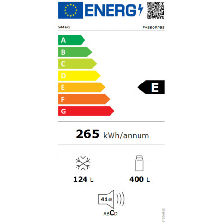 Réfrigérateur congélateur SMEG FAB50RPB5