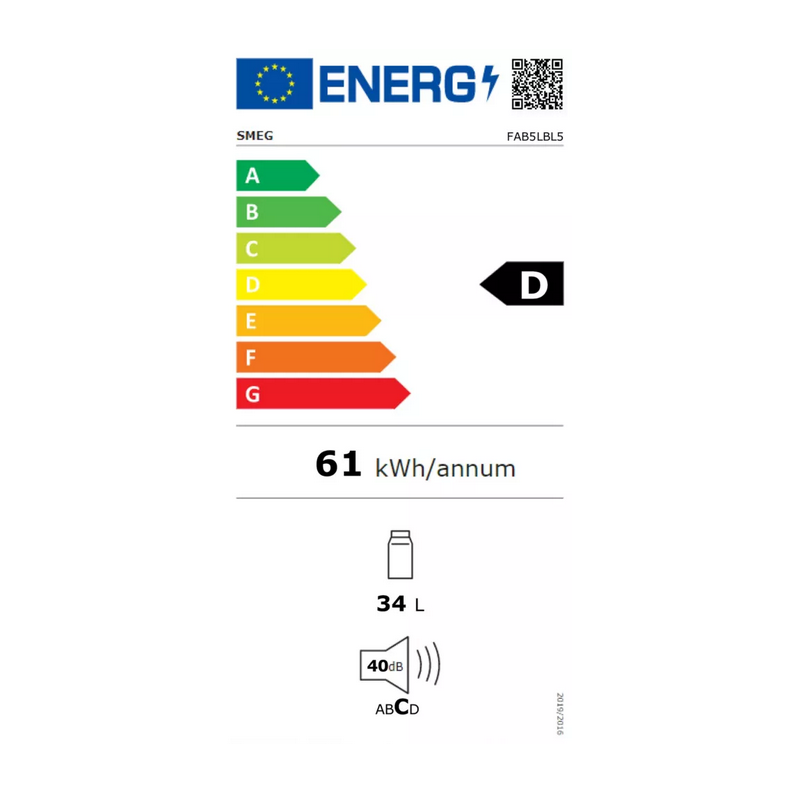 Réfrigérateur Une Porte SMEG FAB5LBL5