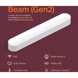 Barre de son SONOS BEAM 2 BLANC