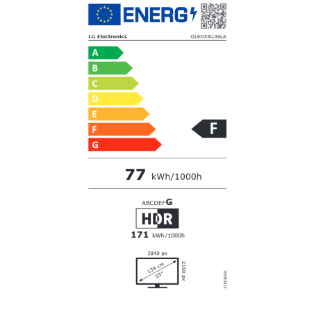 Télévision LG OLED55G36LA