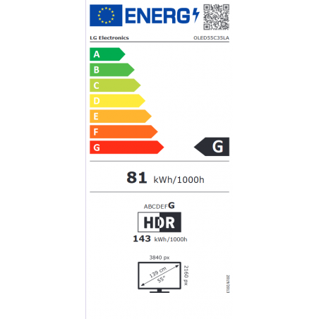 Télévision LG OLED55C35LA