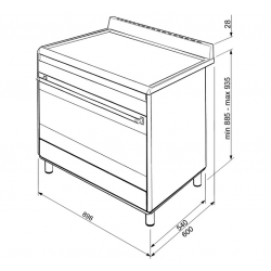 Cuisinière SMEG BG91PX2