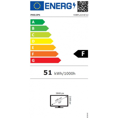 Écran hôtel PHILIPS 43BFL2214/12