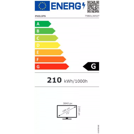 Écran tactile PHILIPS 75BDL3652T