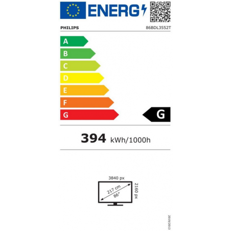 Écran tactile PHILIPS 86BDL3652T