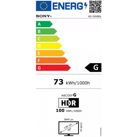 Télévision SONY KD50X80LPAEP