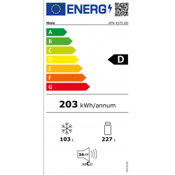 Réfrigérateur congélateur MIELE KFN4375DDB