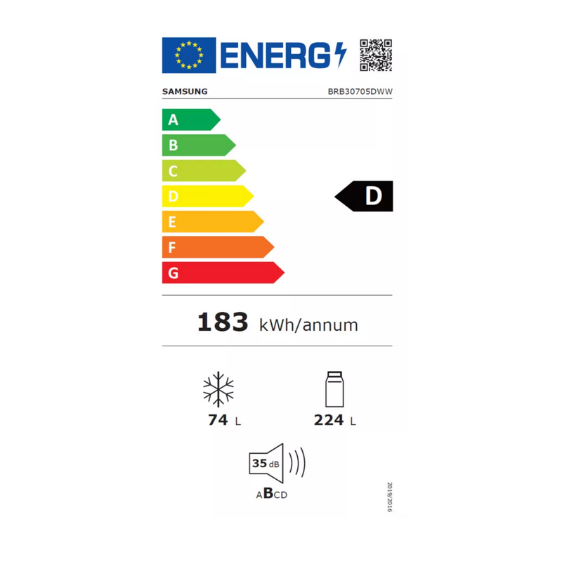 Réfrigérateur congélateur SAMSUNG BRB30705DWW