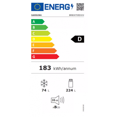 Réfrigérateur congélateur SAMSUNG BRB30705DWW