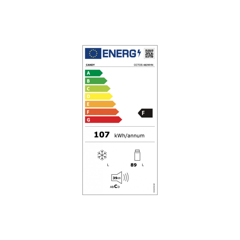 Réfrigérateur Une Porte CANDY CCTOS482WHN