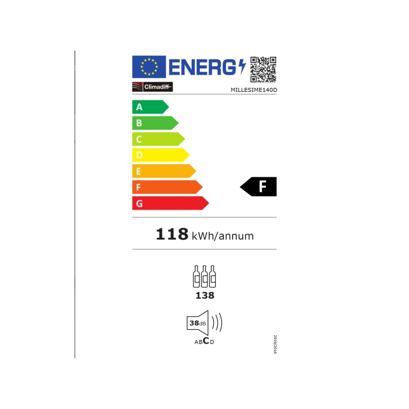 Cave à vin Climadiff MILLESIME140D
