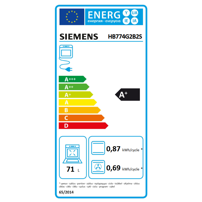 Four SIEMENS HB774G2B2S