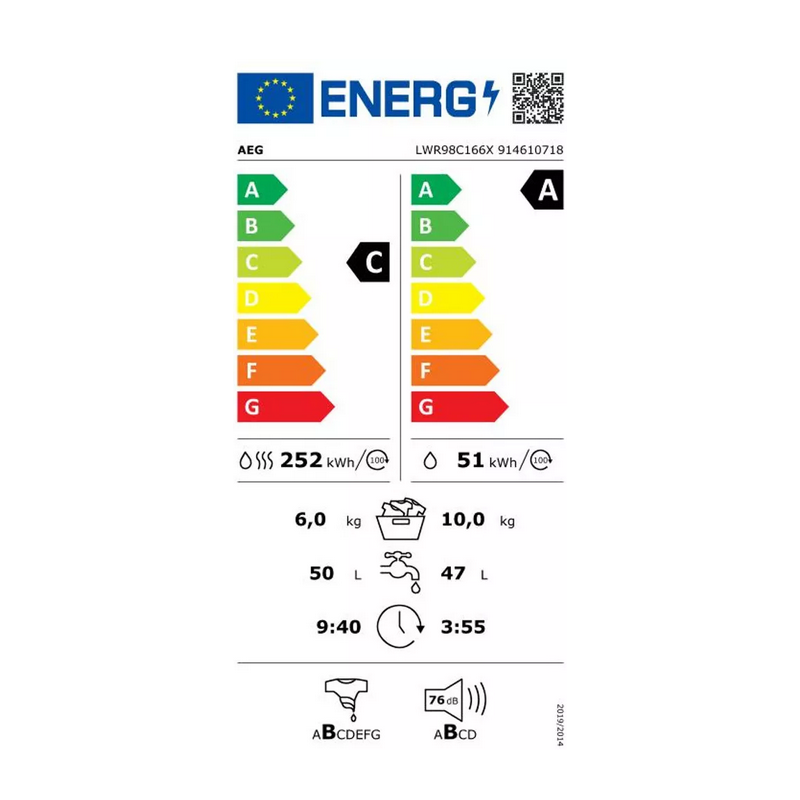 Lave Linge AEG LWR98C166X