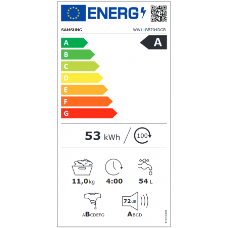 Lave Linge SAMSUNG WW11BB704DGB