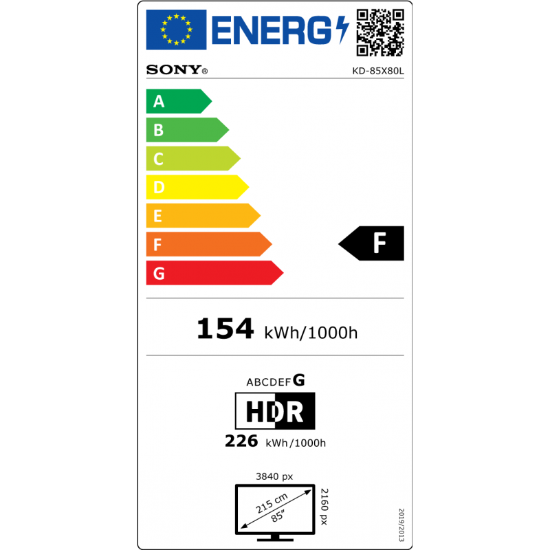 Télévision SONY KD85X80LAEP