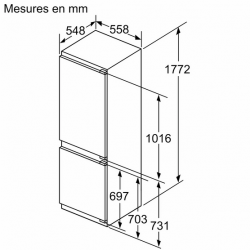 Réfrigérateur congélateur SIEMENS KI86NEDD0
