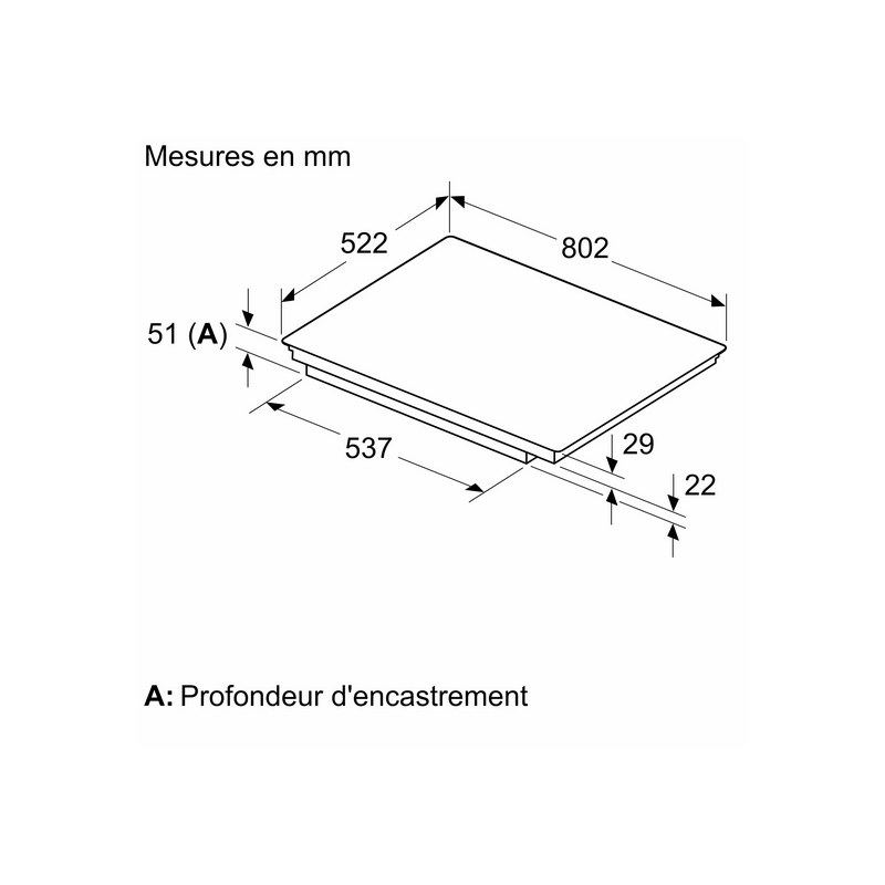 Plaque de cuisson SIEMENS ED851HWB1M