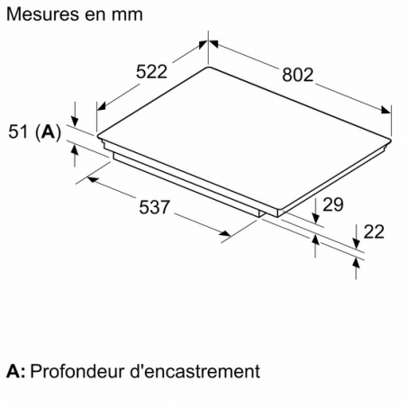 Plaque de cuisson SIEMENS ED851HWB1M