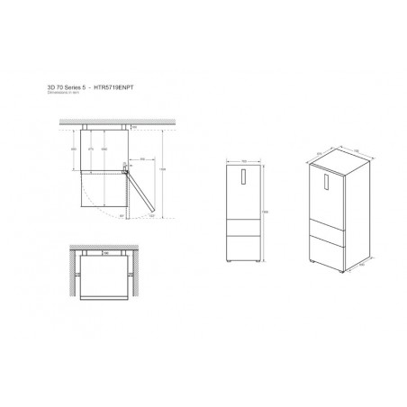 Réfrigérateur congélateur HAIER HTR5719ENPT