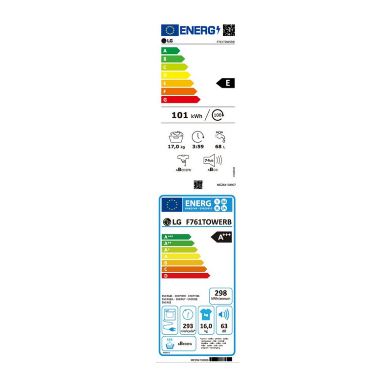 Lave Linge LG F761TOWERB