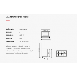 Cuisinière GLEM GA960MIX2