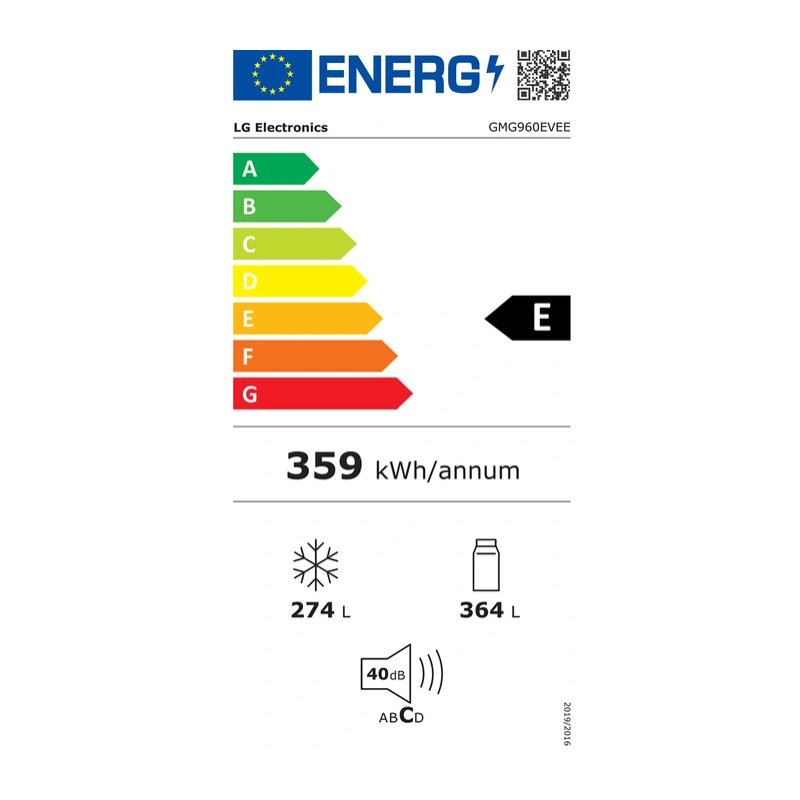 Réfrigérateur congélateur LG GMG960EVEE