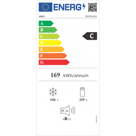 Réfrigérateur congélateur ASKO RFN232041S